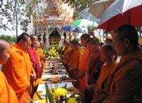 Buddhist monks at a Lanna cremation